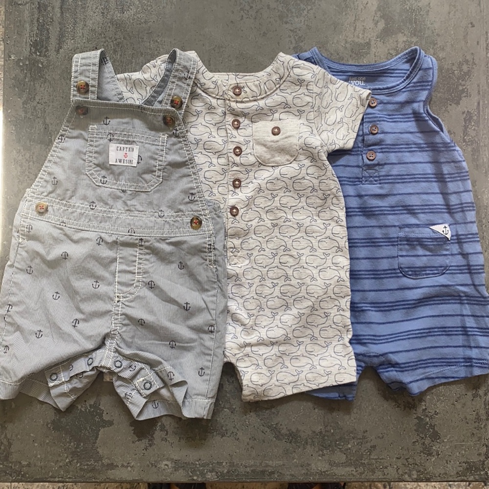Toddler Boy Rompers & Overalls